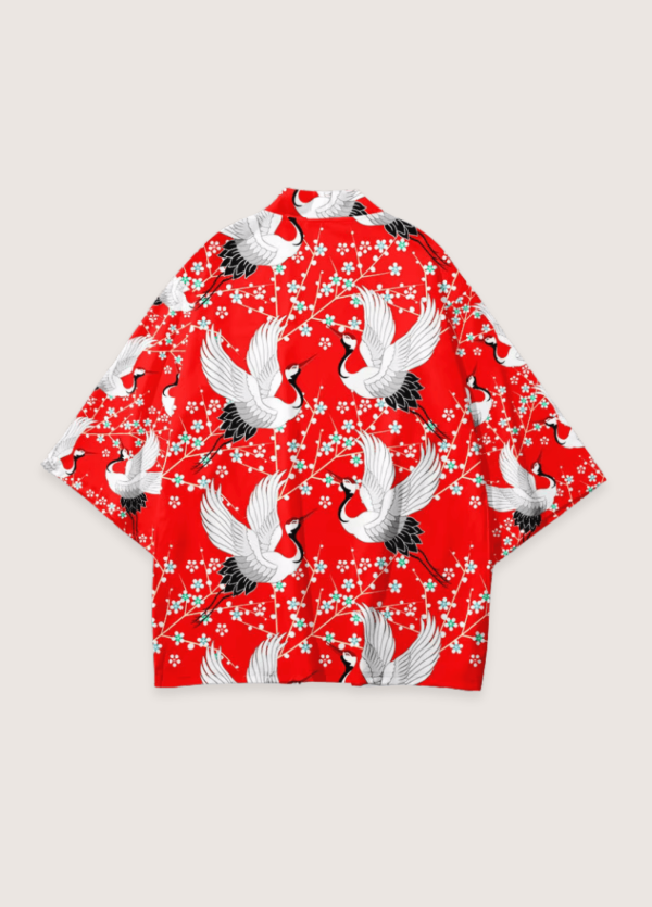 Kimono japonais Tsuru élégant