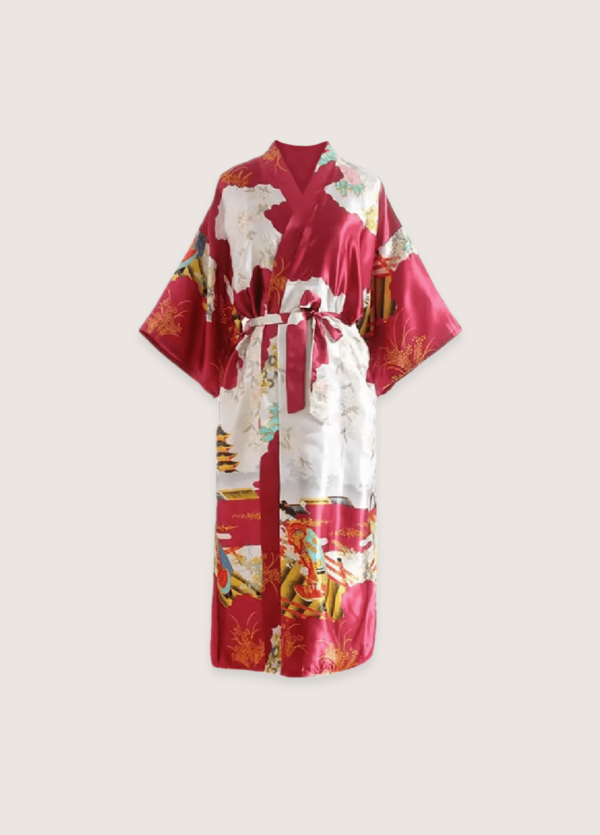 Kimono long soie Akane