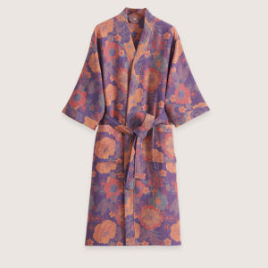peignoir kimono coton Ikebana