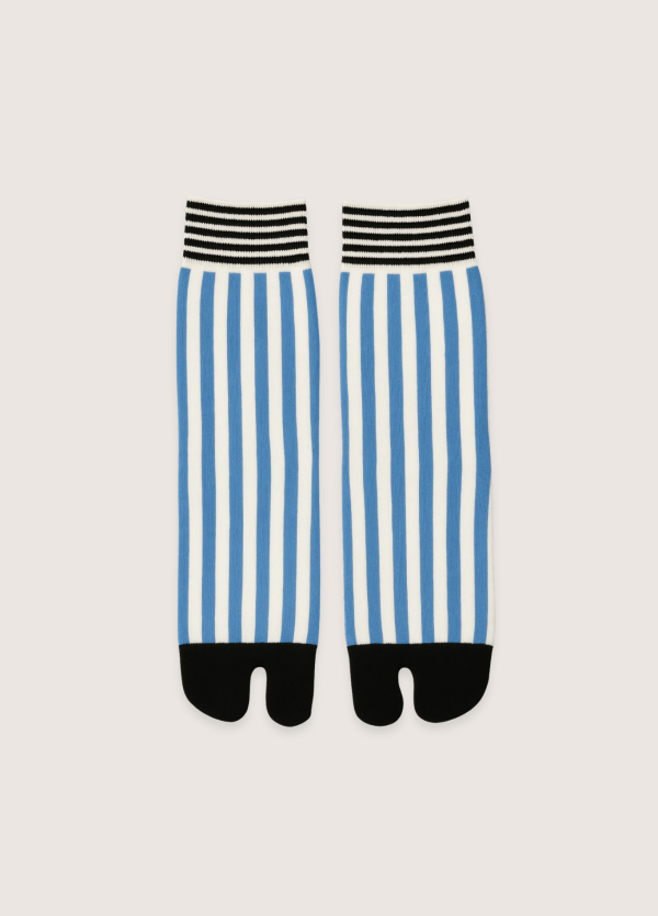 chaussettes tabi bleues