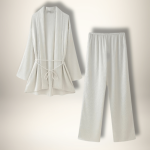 kimono élégant beige