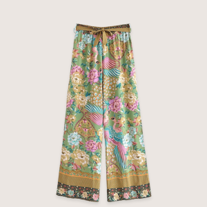 ensemble pantalon kimono fleuri