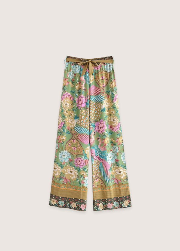 ensemble pantalon kimono fleuri