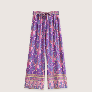 ensemble pantalon kimono violet