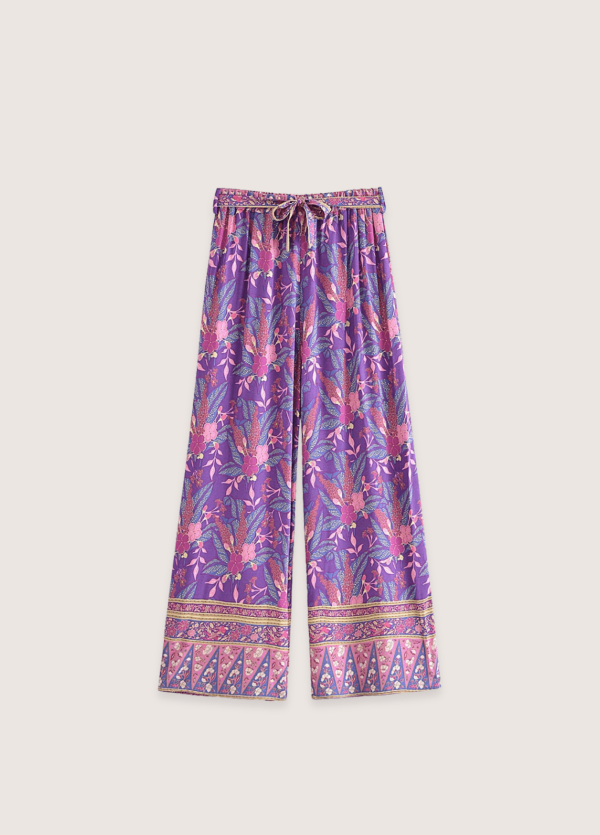 ensemble pantalon kimono violet