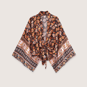 kimono bohème orange