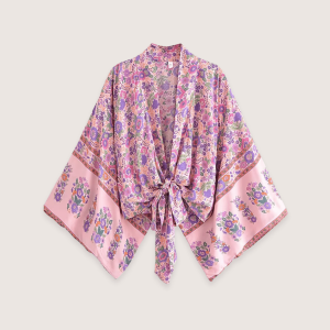 became charm Kimono court rose violet