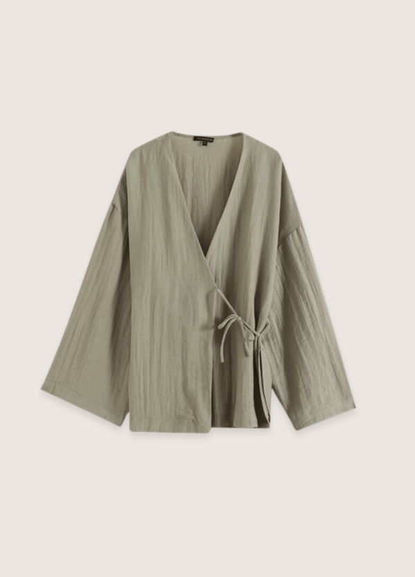 kimono court vert sauge