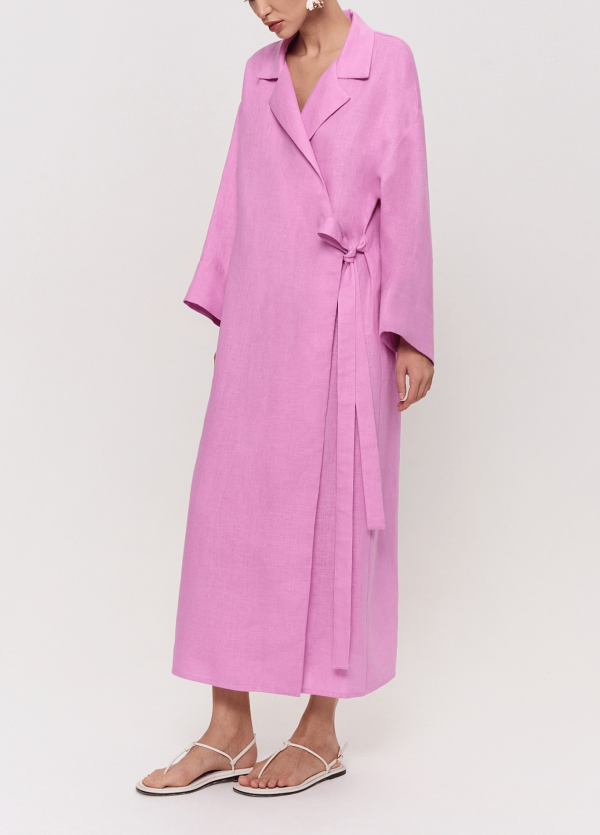 Robe kimono rose lilas