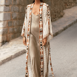 kimono long beige
