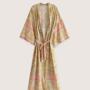 kimono long bohème fleuri