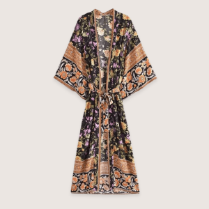 kimono long bohème jardin nocturne