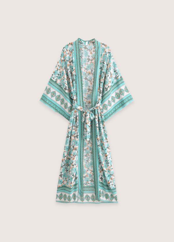 Kimono long Calanque Bleue