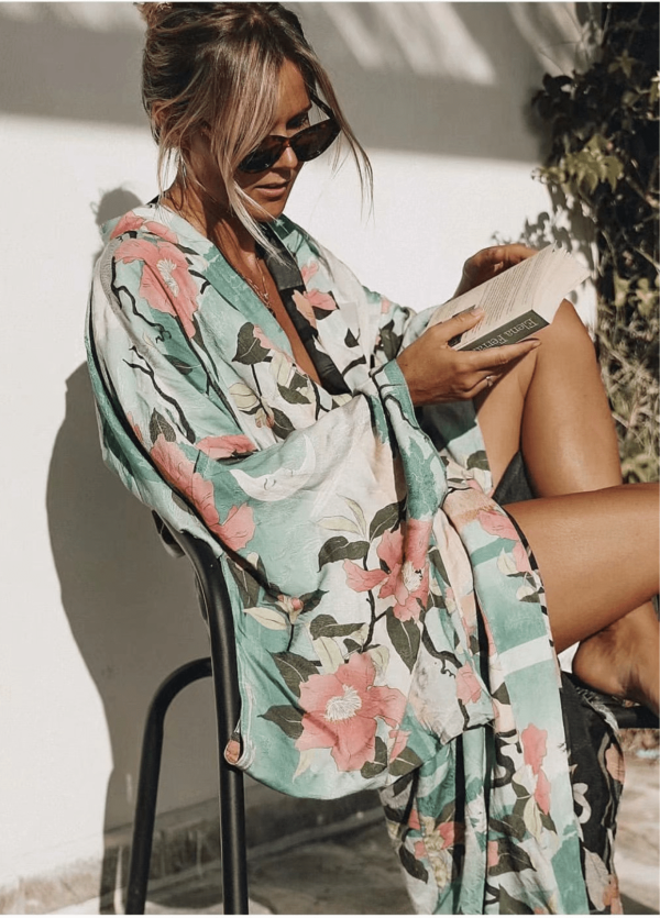 kimono long femme