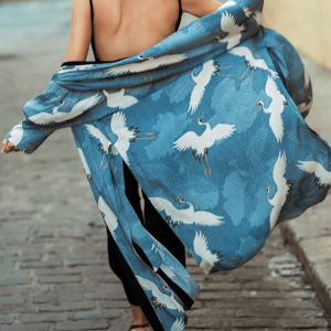 Kimono long Grues Célestes