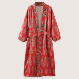 kimono long rouge