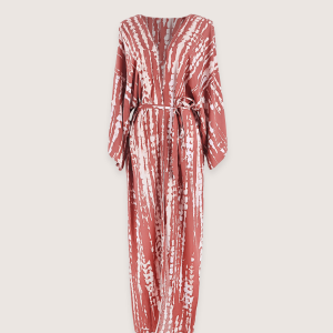 Kimono long terracotta Tie Dye