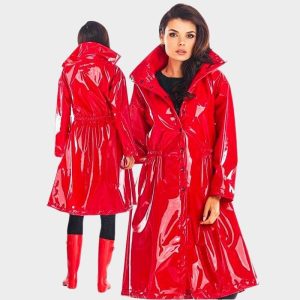 Manteau Kimono Femme Rouge