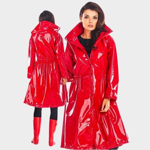 Manteau Kimono Femme Rouge