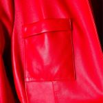 Manteau rouge style kimono