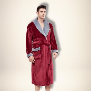 peignoir homme col kimono