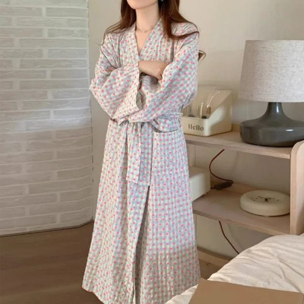 peignoir kimono femme élégant