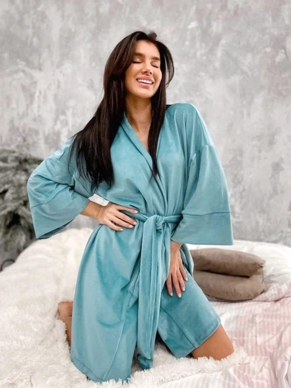 peignoir kimono femme doux
