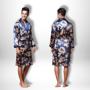 peignoir kimono homme satin