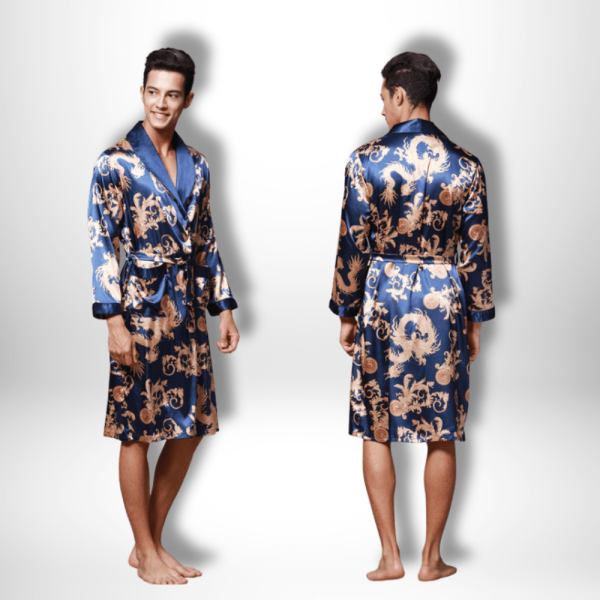 peignoir kimono homme satin