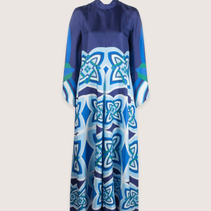 robe kimono réversible bleue