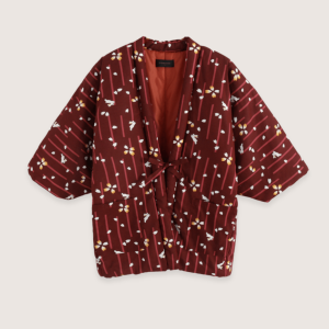 Veste kimono japonaise Fleur Nipponne