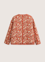 motif floral terracotta veste