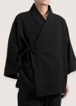 veste kimono noir