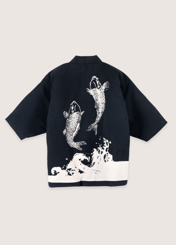 veste kimono noir