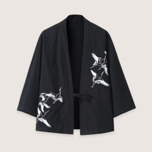 veste kimono noire