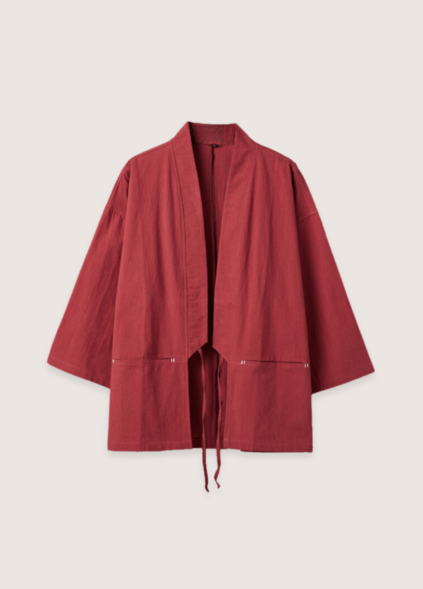 veste kimono rouge